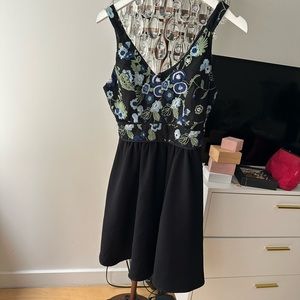 BCBGeneration Black Floral Dress